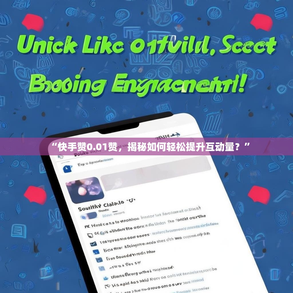 “快手赞0.01赞,揭秘如何轻松提升互动量?”