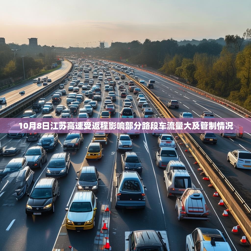 10月8日江苏高速受返程影响部分路段车流量大及管制情况
