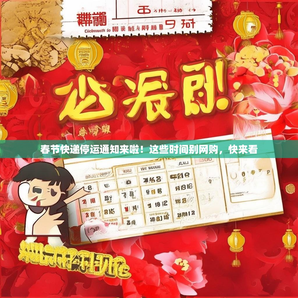 春节快递停运通知来啦！这些时间别网购，快来看