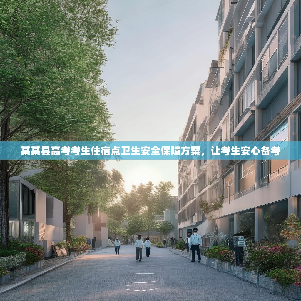 某某县高考考生住宿点卫生安全保障方案，让考生安心备考