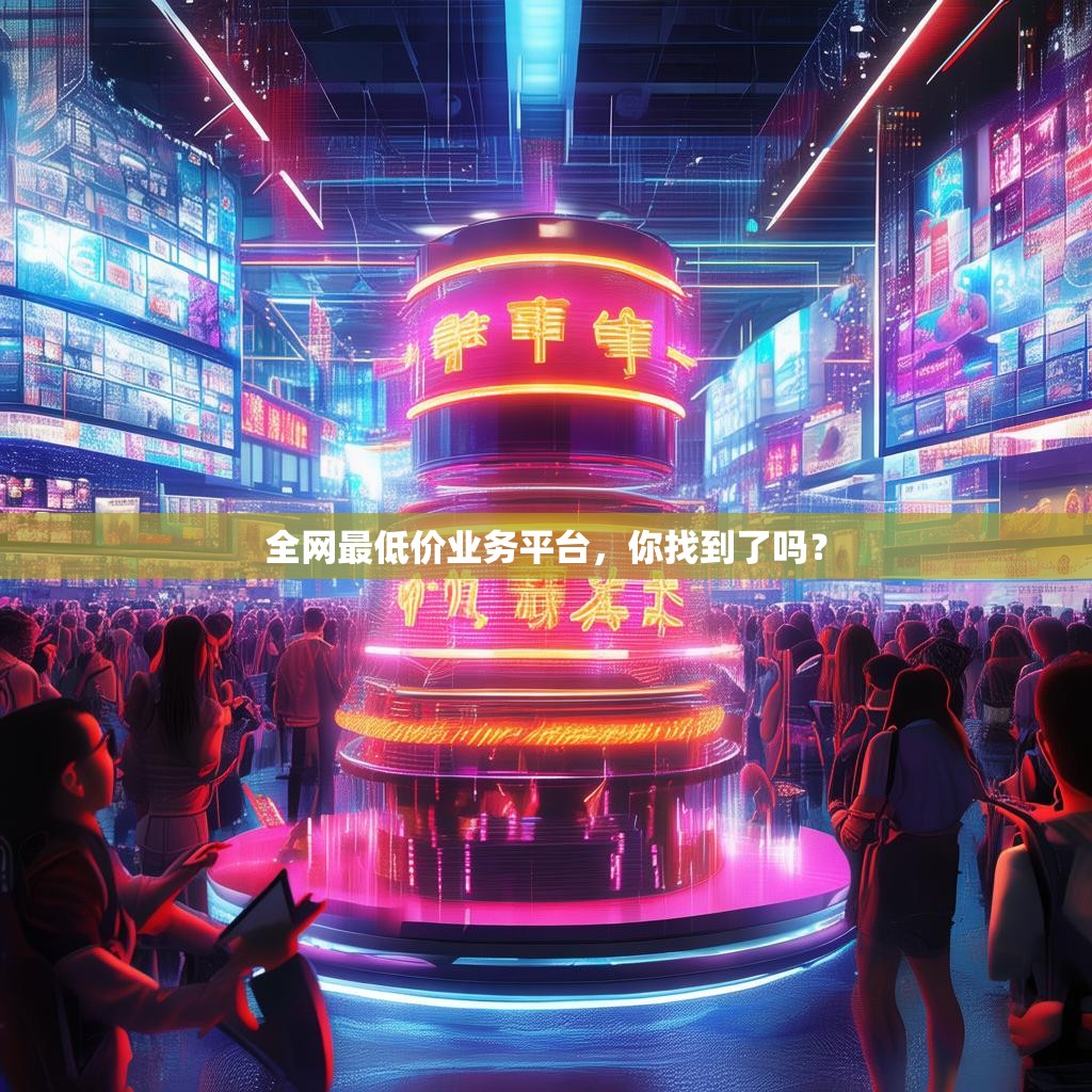 全网最低价业务平台,你找到了吗?