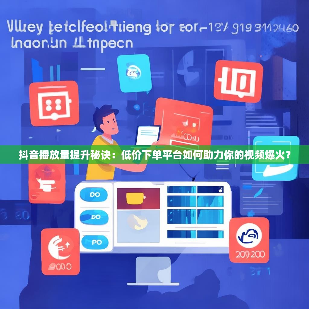 抖音播放量提升秘诀：低价下单平台如何助力你的视频爆火？