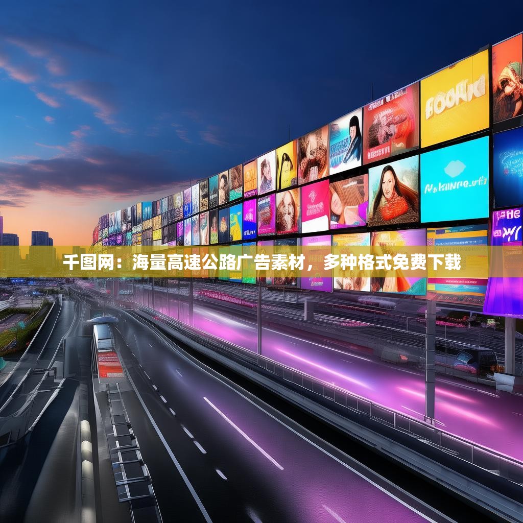 千图网：海量高速公路广告素材，多种格式免费下载