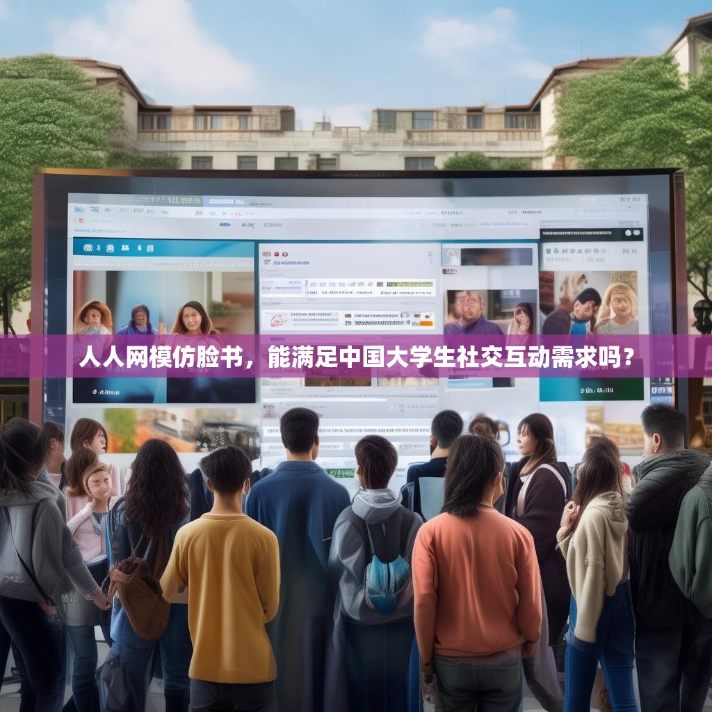 人人网模仿脸书，能满足中国大学生社交互动需求吗？
