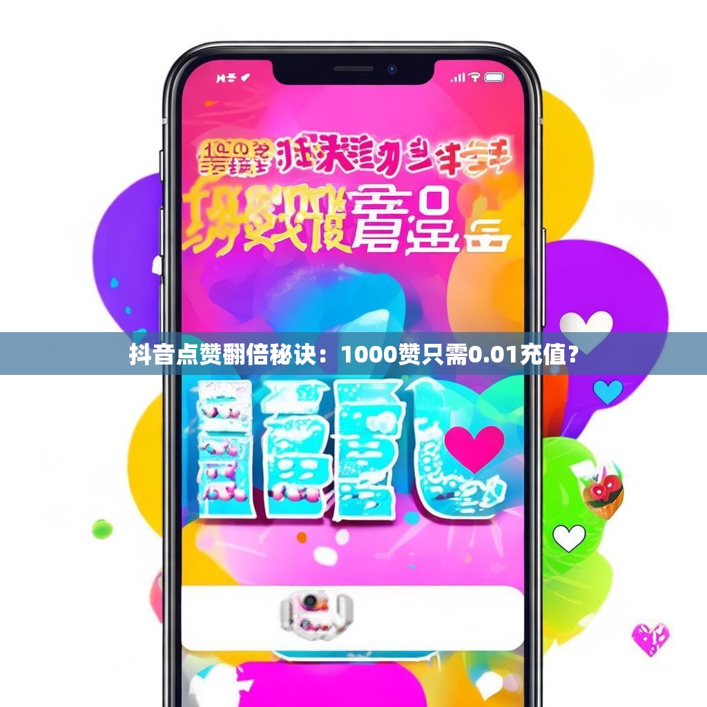 抖音点赞翻倍秘诀：1000赞只需0.01充值？