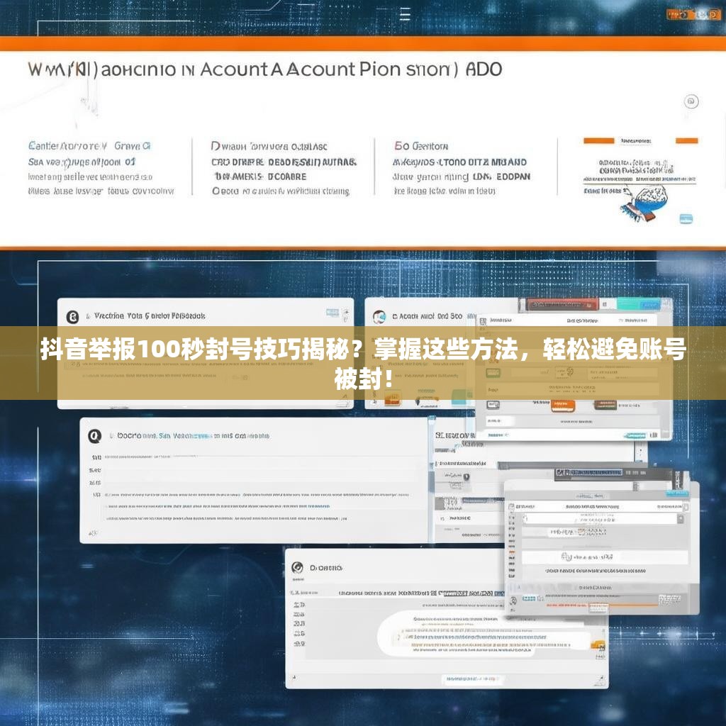 抖音举报100秒封号技巧揭秘？掌握这些方法，轻松避免账号被封！