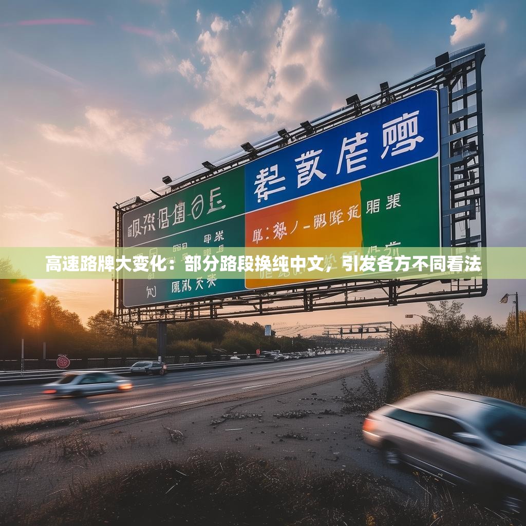 高速路牌大变化：部分路段换纯中文，引发各方不同看法