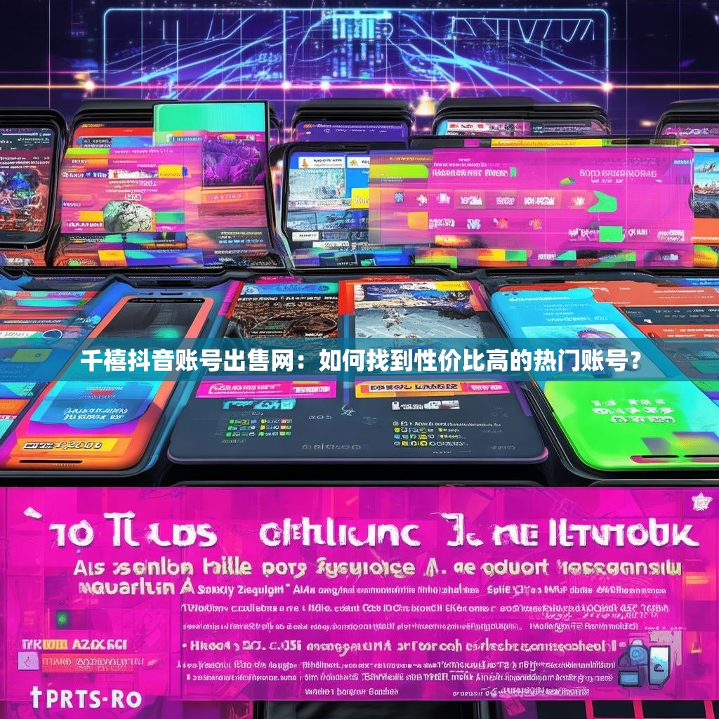 千禧抖音账号出售网：如何找到性价比高的热门账号？