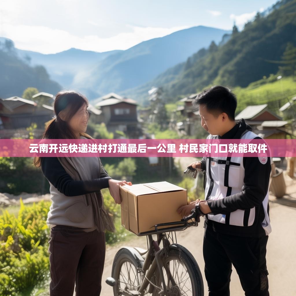 云南开远快递进村打通最后一公里 村民家门口就能取件