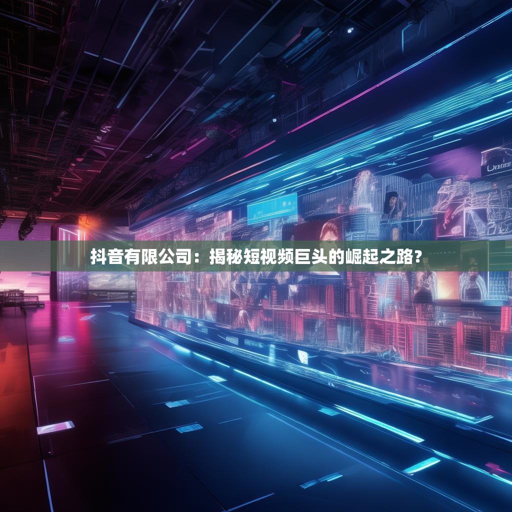 抖音有限公司：揭秘短视频巨头的崛起之路？