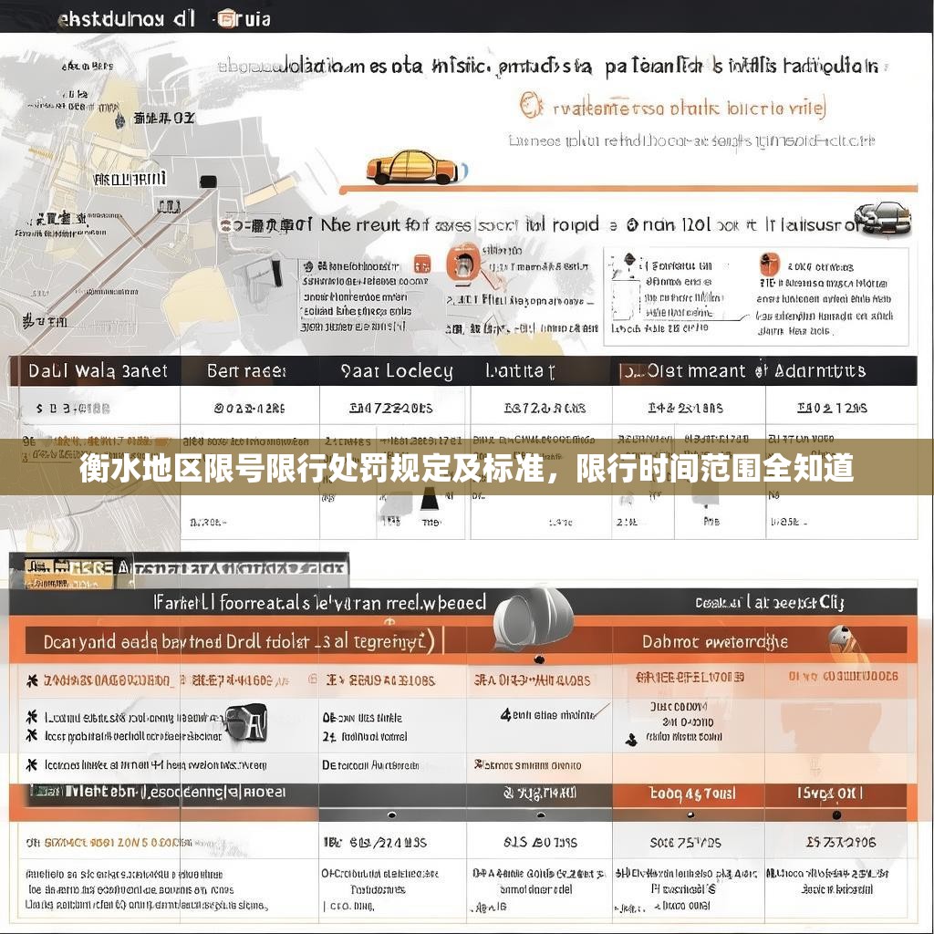 衡水地区限号限行处罚规定及标准，限行时间范围全知道