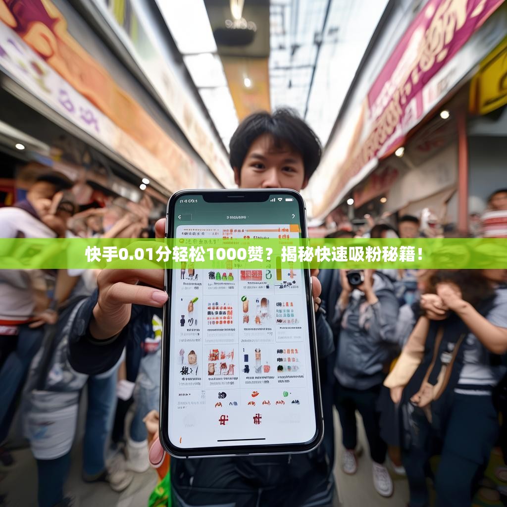 快手0.01分轻松1000赞？揭秘快速吸粉秘籍！