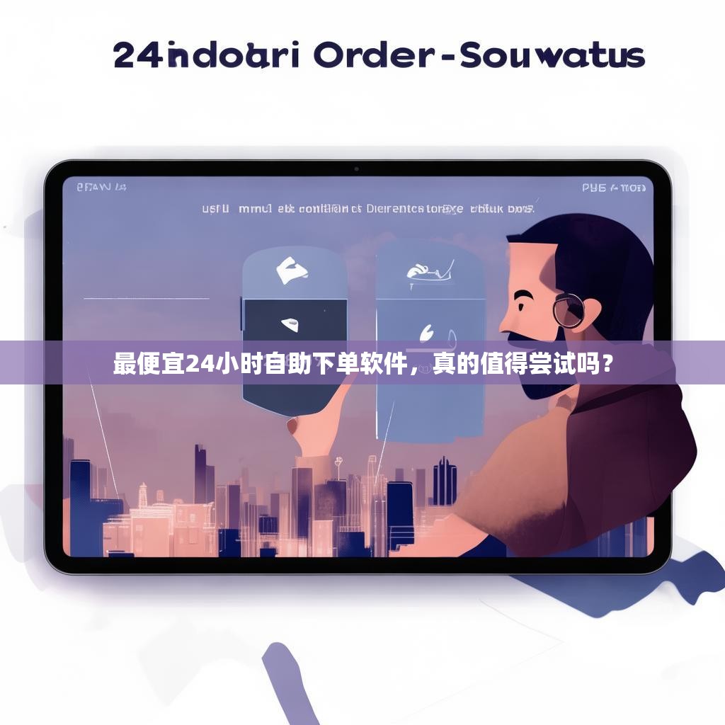 最便宜24小时自助下单软件，真的值得尝试吗？