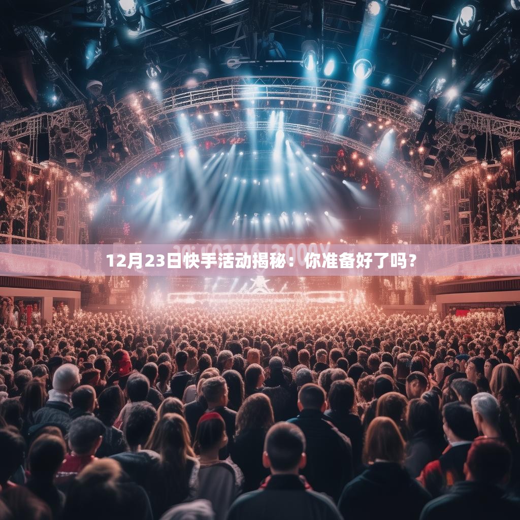 12月23日快手活动揭秘：你准备好了吗？