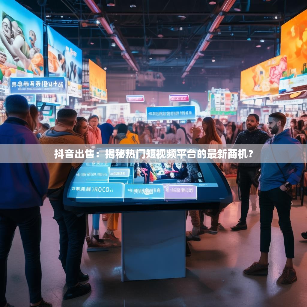 抖音出售:揭秘热门短视频平台的最新商机?