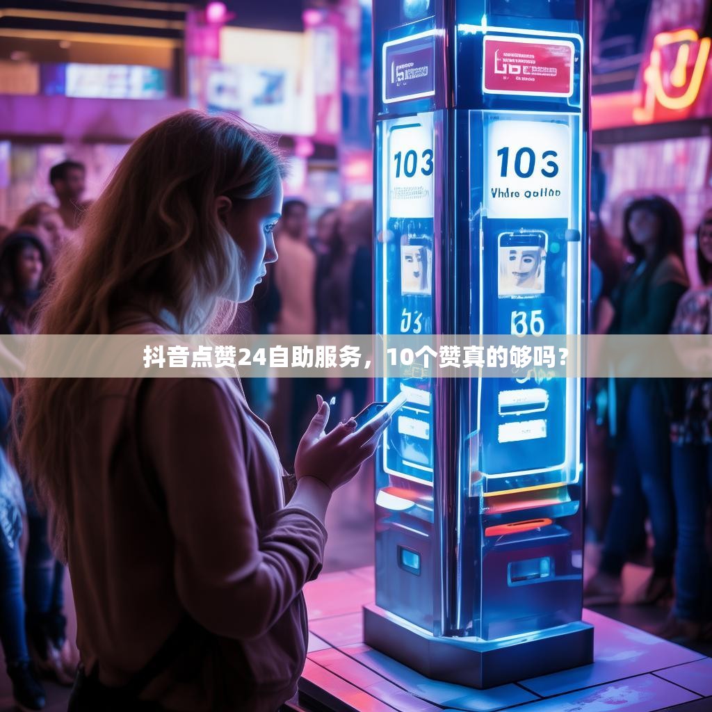 抖音点赞24自助服务,10个赞真的够吗?
