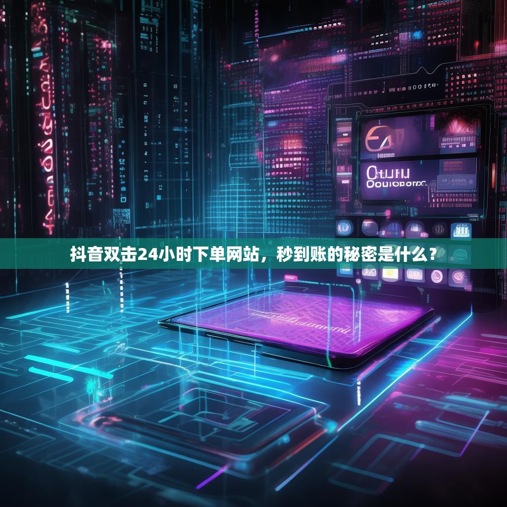 抖音双击24小时下单网站，秒到账的秘密是什么？