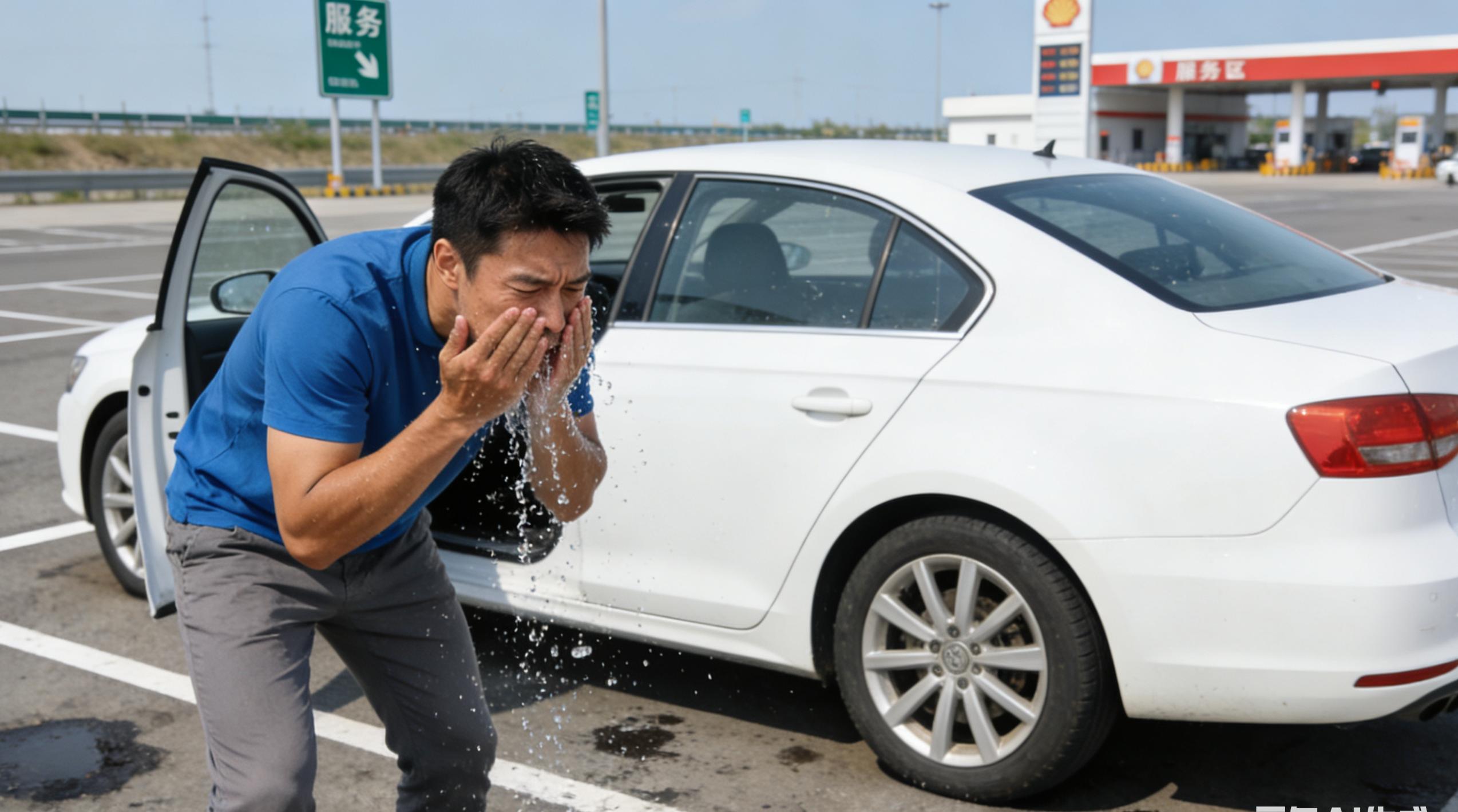 高速车道当睡房?停车酣睡致12公里长龙,罚200记9分